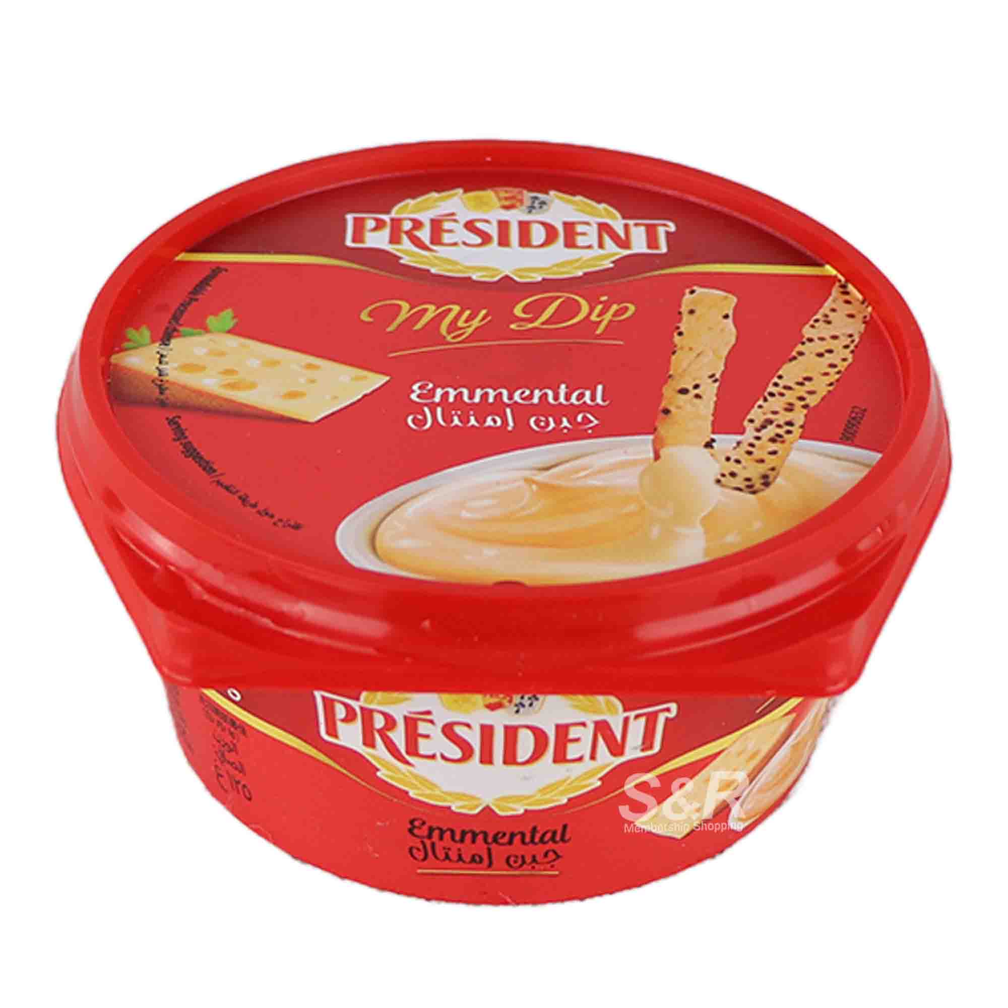 President My Dip Emmental Spreadable Processed Cheese 125g President My Dip Emmental Spreadable Processed Cheese 125g